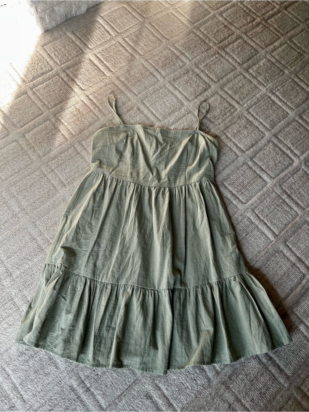 Linen Sage Summer Dress